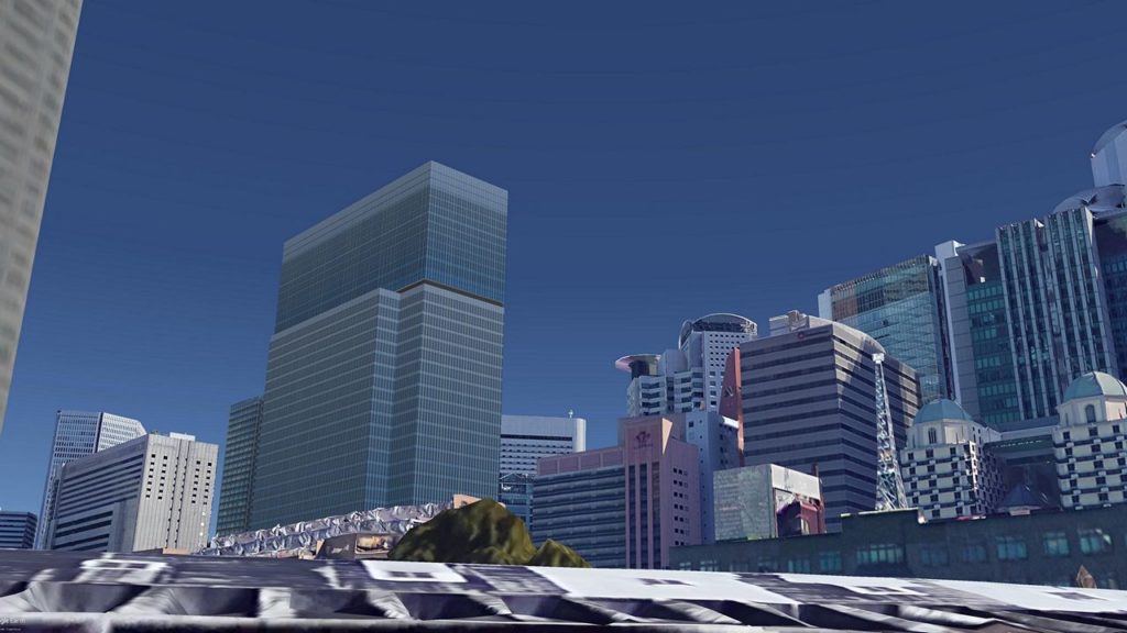 Umeda 3-chome PJ, virtual view, from near the Umeda Ramp West.